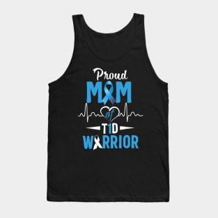 Proud Mom Of T1D Warrior Type 1 Diabetes Awareness Gift Tank Top